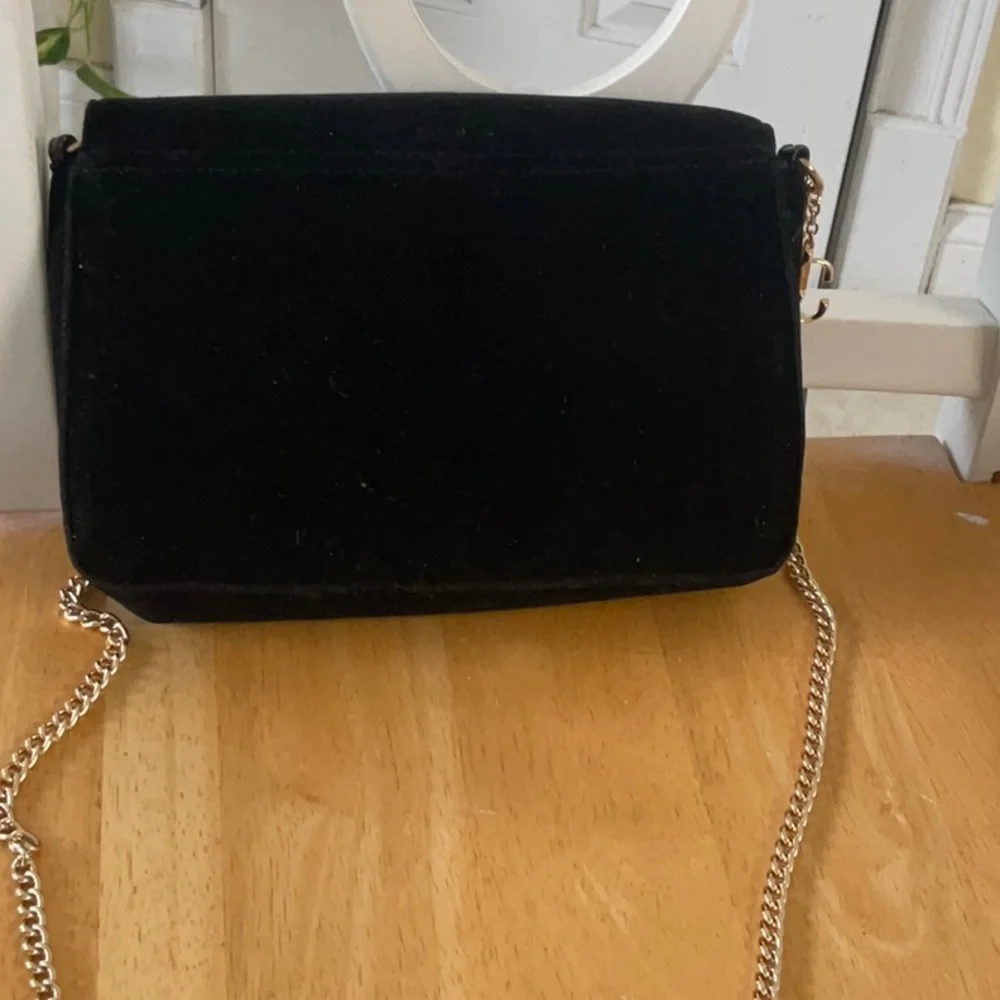 Jimmy Choo Black Crossbody Bag with Gold Chain - Picture 6 of 8